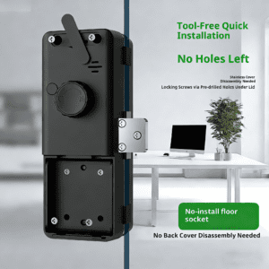iPLUG I06 V2 Smart Glass Door Lock with Fingerprint, PIN & Mobile App Access - Image 4