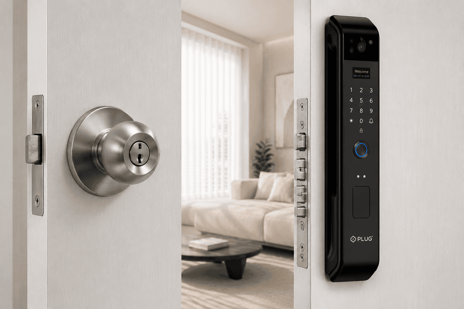 Are Smart Locks Safer Than Traditional Locks with a modern fingerprint smart door lock