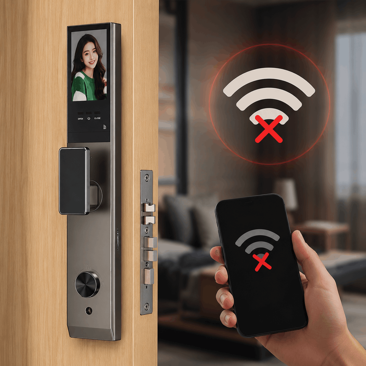 What Happens If WiFi Stops Working with a fingerprint smart door lock