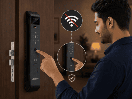 Do Smart Locks Work Without Internet using a fingerprint smart door lock