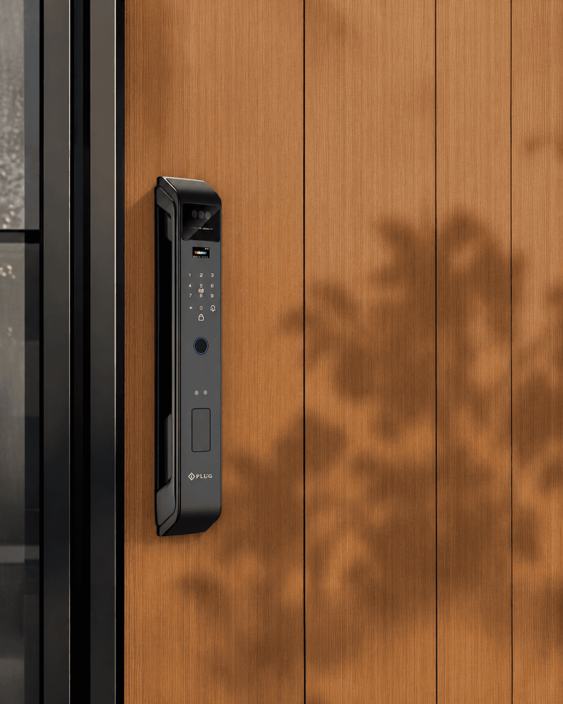 Are Smart Door Locks Waterproof? Weather-resistant smart door lock installed on a home entrance