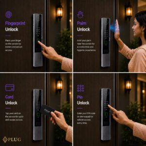 iPLUG Eterna One Smart Lock Unlocking Methods