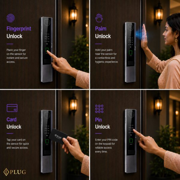iPLUG Eterna One Smart Lock Unlocking Methods