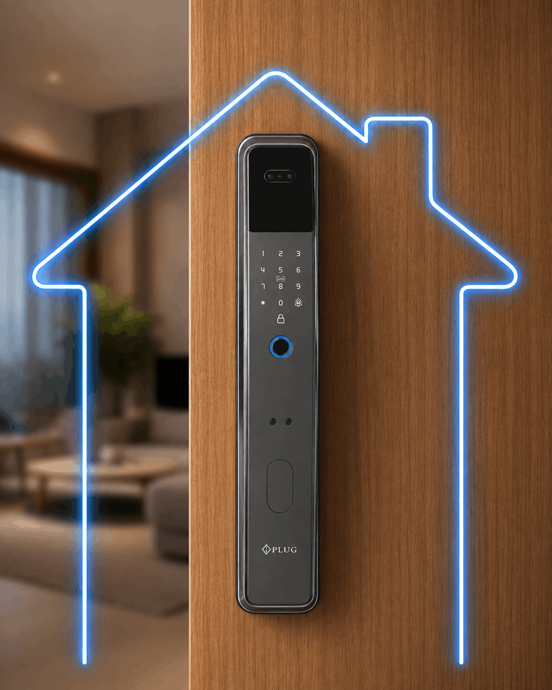 Best Smart Door Lock in India with a modern fingerprint smart door lock